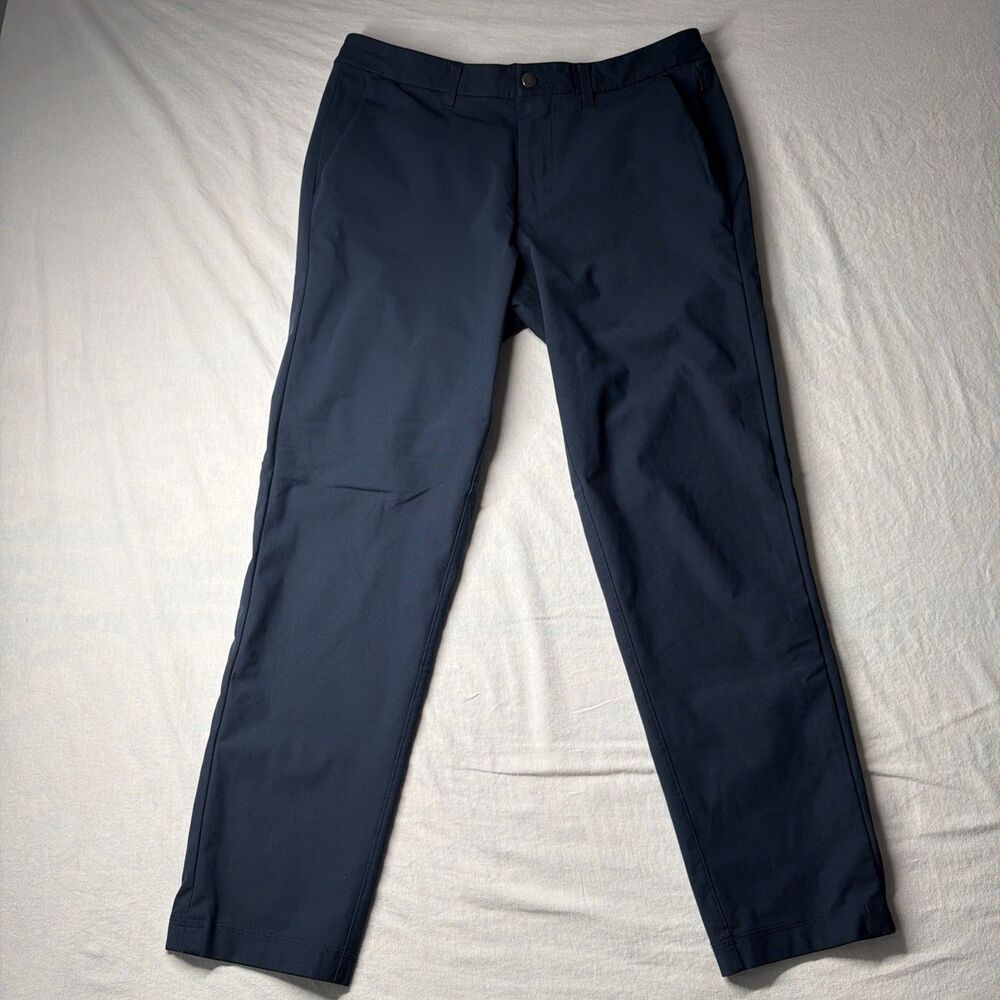Lululemon Mens ABC 5-Pocket Warpstreme Pants Size 34 Blue Color